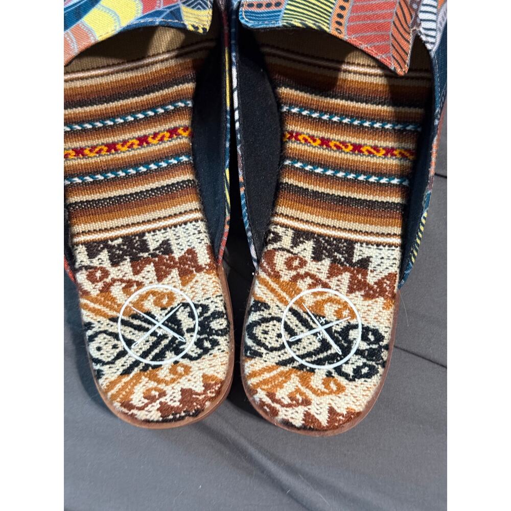 Inkkas Cyprus Slide Shoes Sandals‎ Size 8 Closed Toe Artsy Vegan Bohemian Indie - Picture 4 of 6